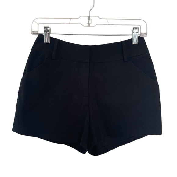 DREW Pants - Drew Molly Shorts Black Women Size 2 High Rise Tailored Cotton NWT